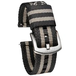 Military Nylon Watch Bands Quick Release Movement Wrist Straps For Men Heavy Duty Brushed Buckle 18mm 20mm 22mm 24mm