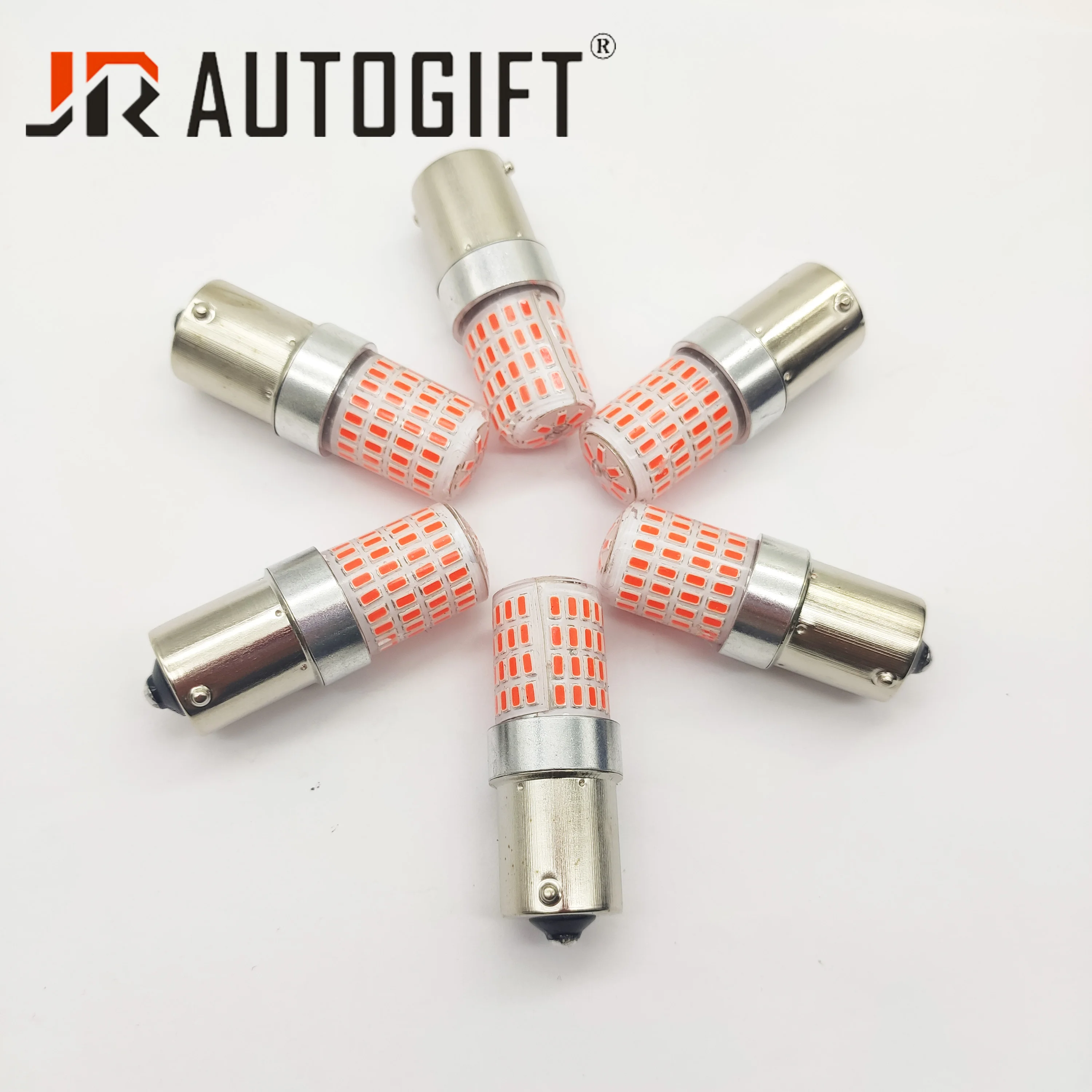 100X 24v strobe light for Truck 1156 BA15S 1157 BAY15D Red Strobe Lamp 72 SMD LED Bulb Car Brake Turn Signal Tail Flashing Light