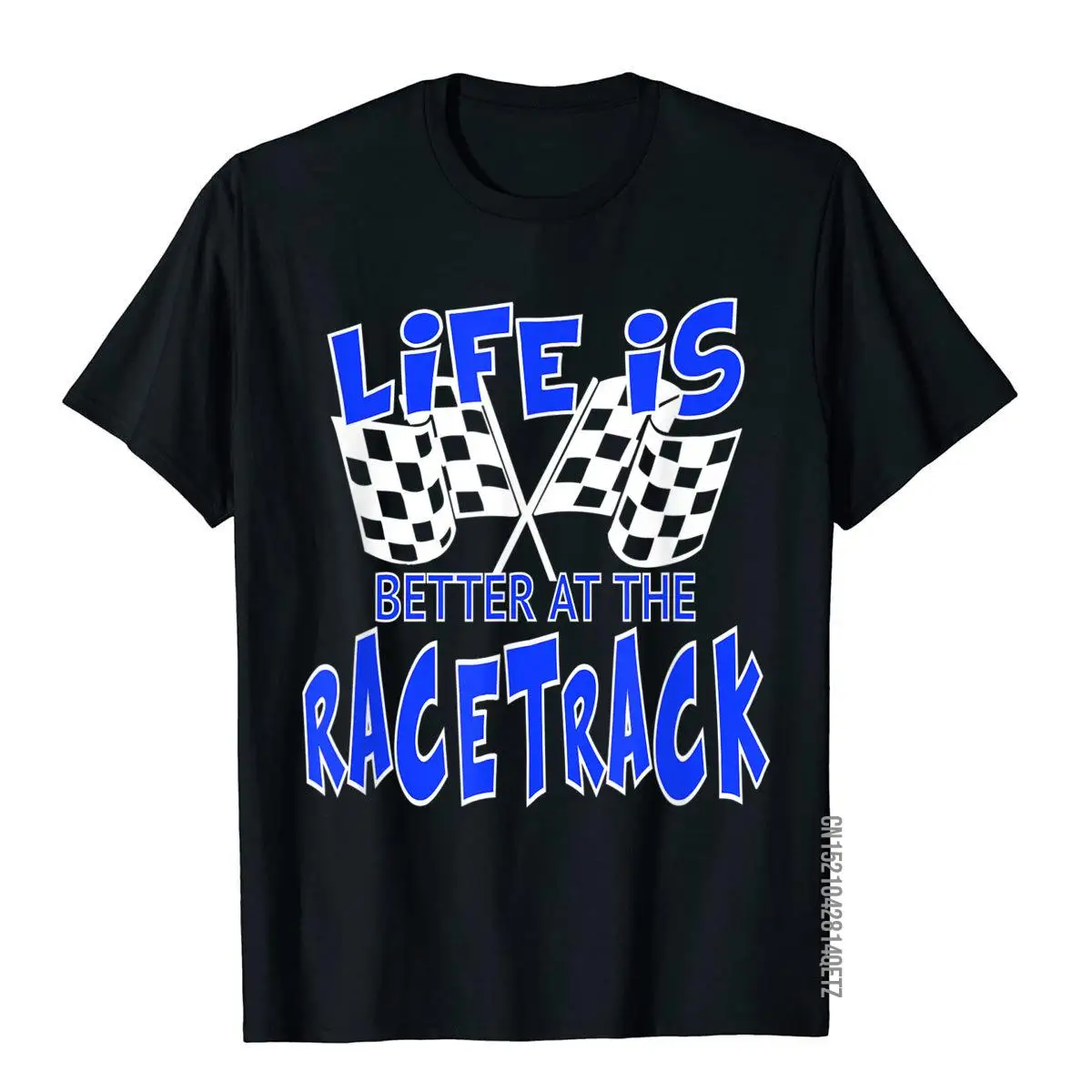 Dirt Track Racing Gifts Race Quote Checkered Flag T-Shirt Men High Quality Personalized Tops Tees Cotton T Shirts Classic