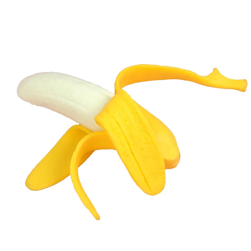 Peeled Banana Antistress Squishy Slow Rising Fruit Toy Simulation Banana Squeezable Soft Fruit Shape Sensory Fidget Squeeze Toy