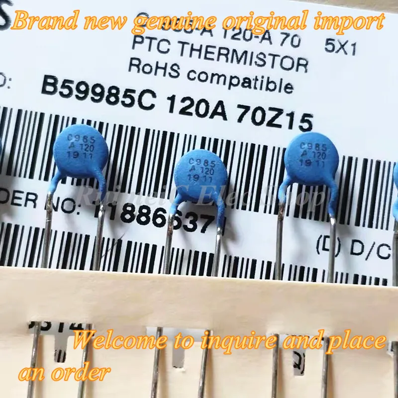 Gratis Ongkir สำหรับ10PCS DIP B59985C0120A070ใหม่เอี่ยม Original Import B59985C120A70 PTC C985 120องศา Plug-In Thermistor