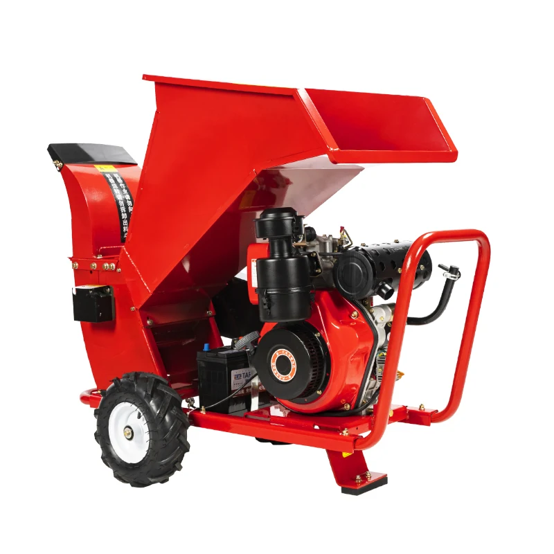 

Hot Sale Easy Operation Diesel Engine 15HP Mobile Wood Chipper