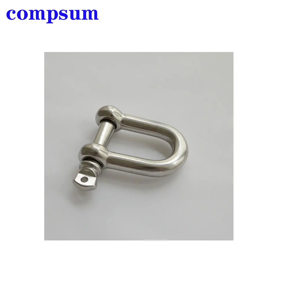 T316 Stainless Steel Screw Pin D Shackle wire rope lock chain connecting buckle