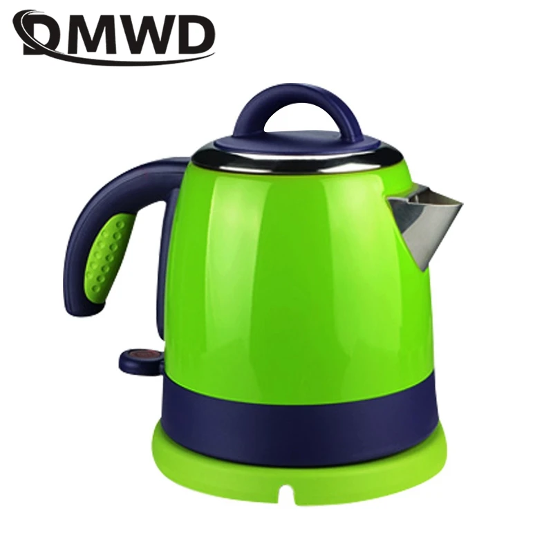 DMWD 0.8L Mini Ketel Listrik Pribadi Water Heater 220V Portabel Perjalanan Teko Otomatis Power-Off Anti Kering pembakaran