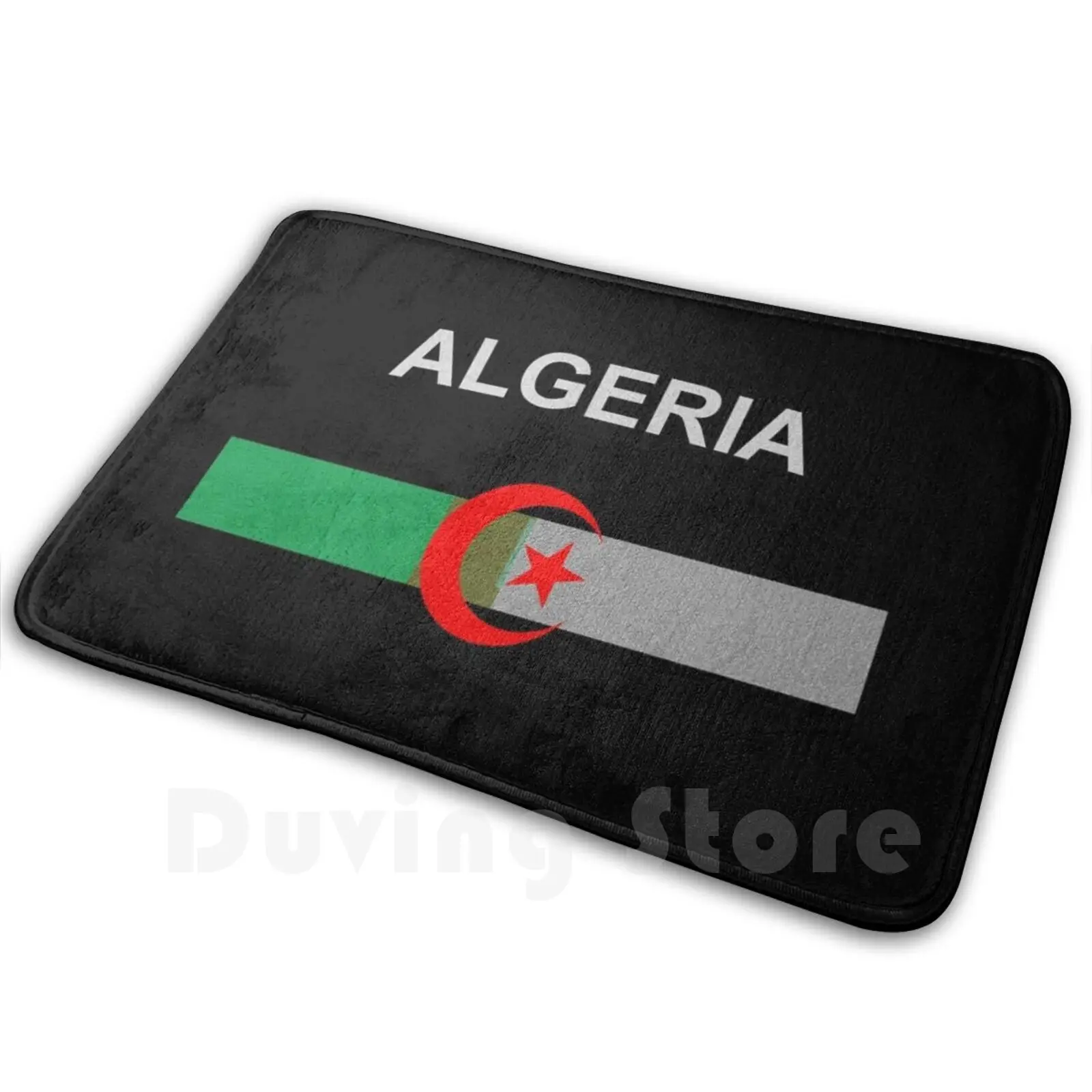 Algerian Flag Algeria Carpet Mat Rug Cushion Soft Algerie Algérie Algeria Algerian Algérien Algérienne Dzair Dzayer