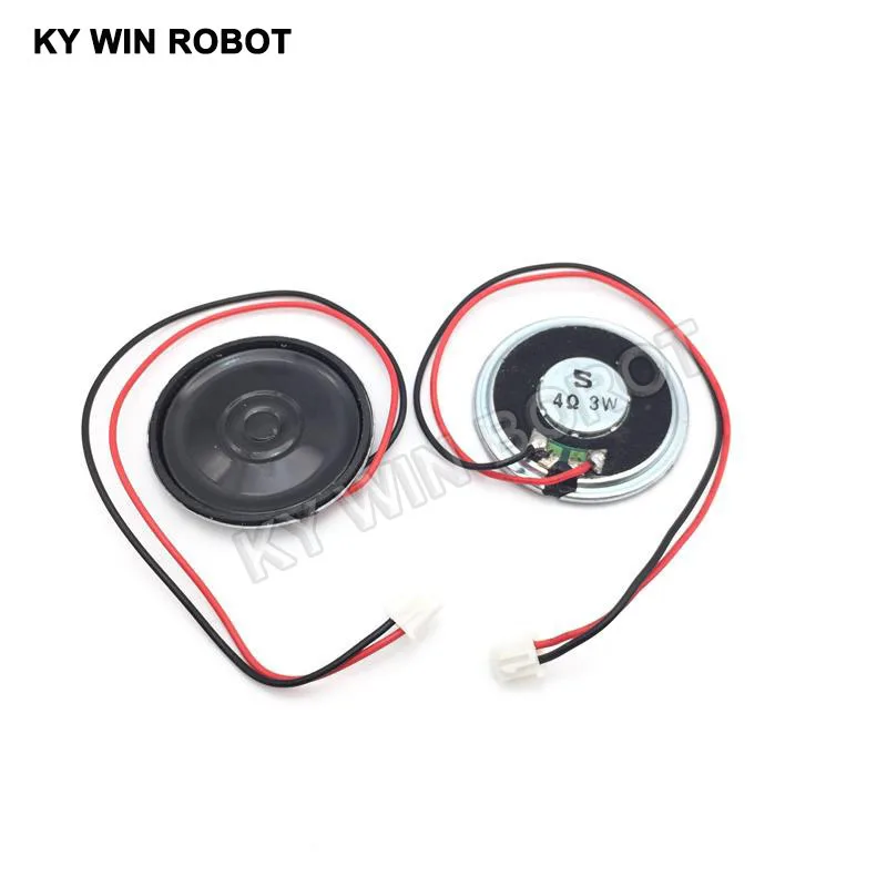 2pcs/lot New Ultra-thin speaker 4 ohms 3 watt 3W 4R speaker Diameter 40MM 4CM thickness 5MM with PH2.54 terminal wire length 20C