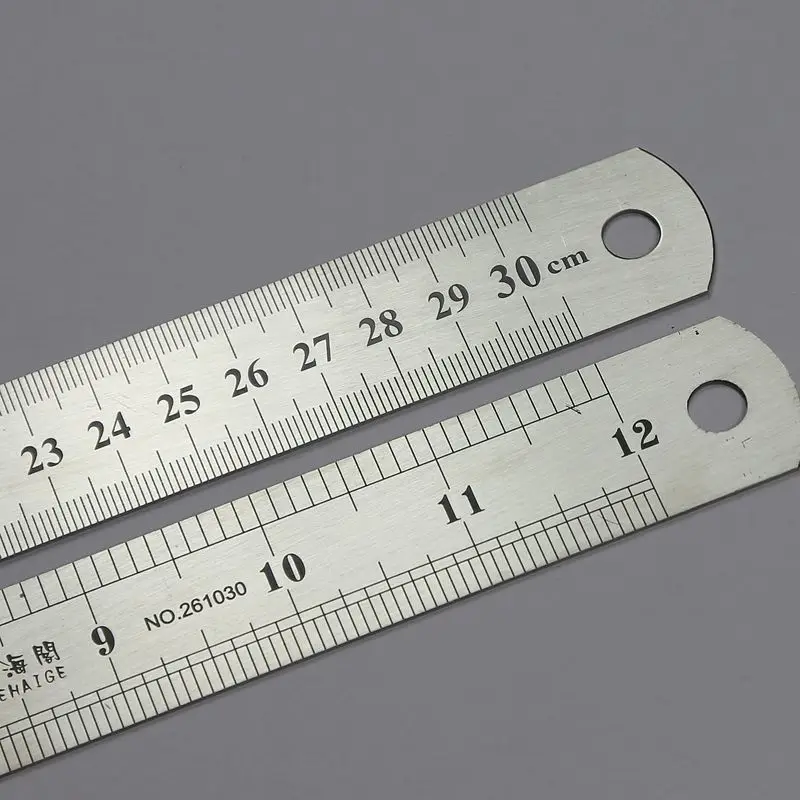 Stainless steel ruler 30cm ruler Steel Ruler 1 m 15 / 20 / 30 / 50cm thick steel plate ruler 60cm