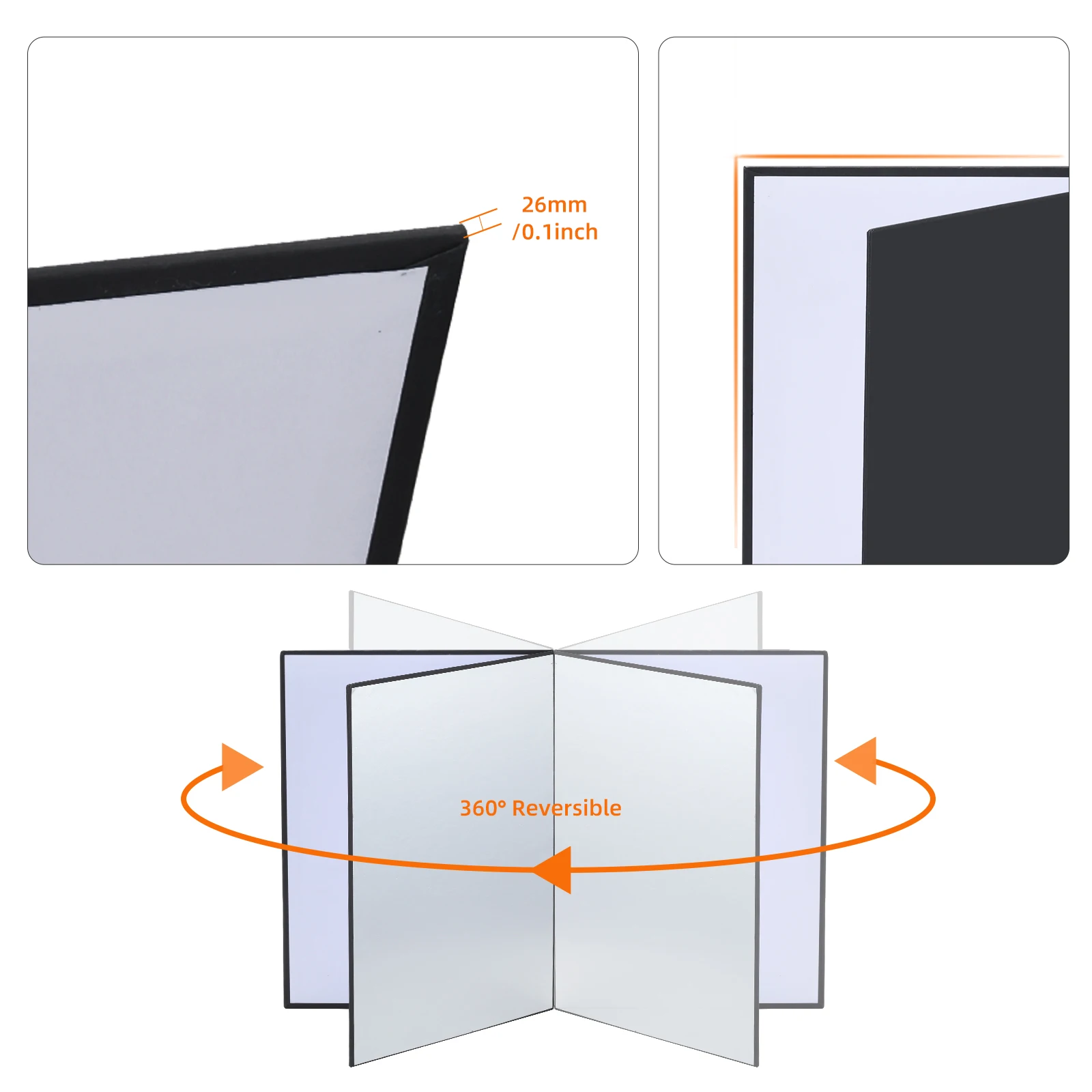 SOONPHO 42*29 cm 3 in 1 Reflector Photography Cardboard A3 / A4 Foldable Reflector Board For Photo studio Photography Accessory