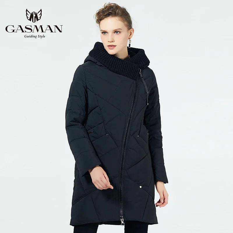 GASMAN-chaquetas gruesas de plumón biológico para mujer, Parkas con capucha, abrigos de talla grande 5XL 6XL 2022, colección de invierno, 1702