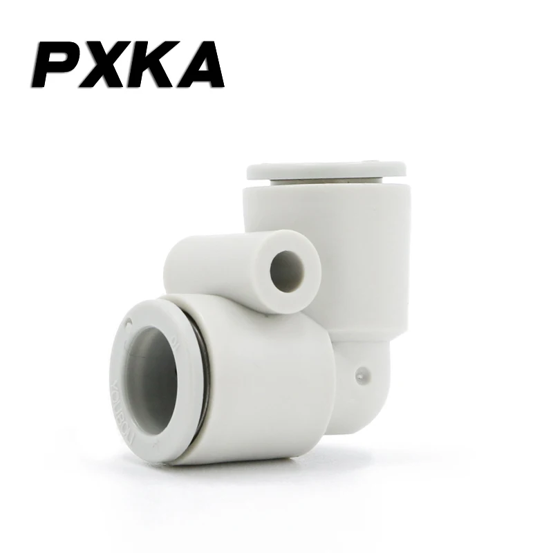 The right-angle 90-degree plastic elbow of the tracheal quick connector is butted with SMC KQ2L4/06/08/10/12-00A