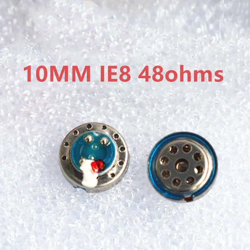 Динамик 10 мм IE8, титановая пленка 48 Ом для IE6, IE7, IE8, IE80 2 шт.