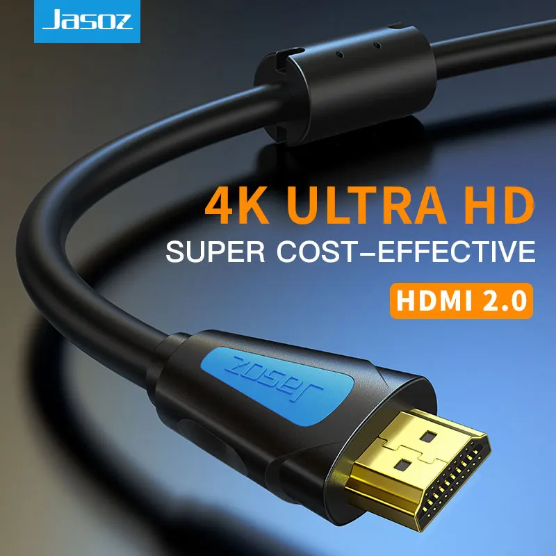 Jasoz kabel HDMI 4K/60Hz HDMI kabel splittera dla Xiaomi Mi Box HDMI 2.0 kabel Audio przełącznik Splitter do Tv, pudełko PS4 HDMI kabel 5m