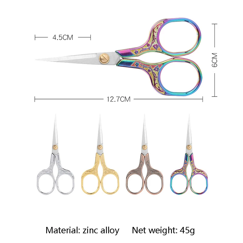 Tijeras Retro de flor de ciruelo, papelería de acero inoxidable, tijeras de punto de cruz europeas, Manual, tijeras de oficina para estudiantes