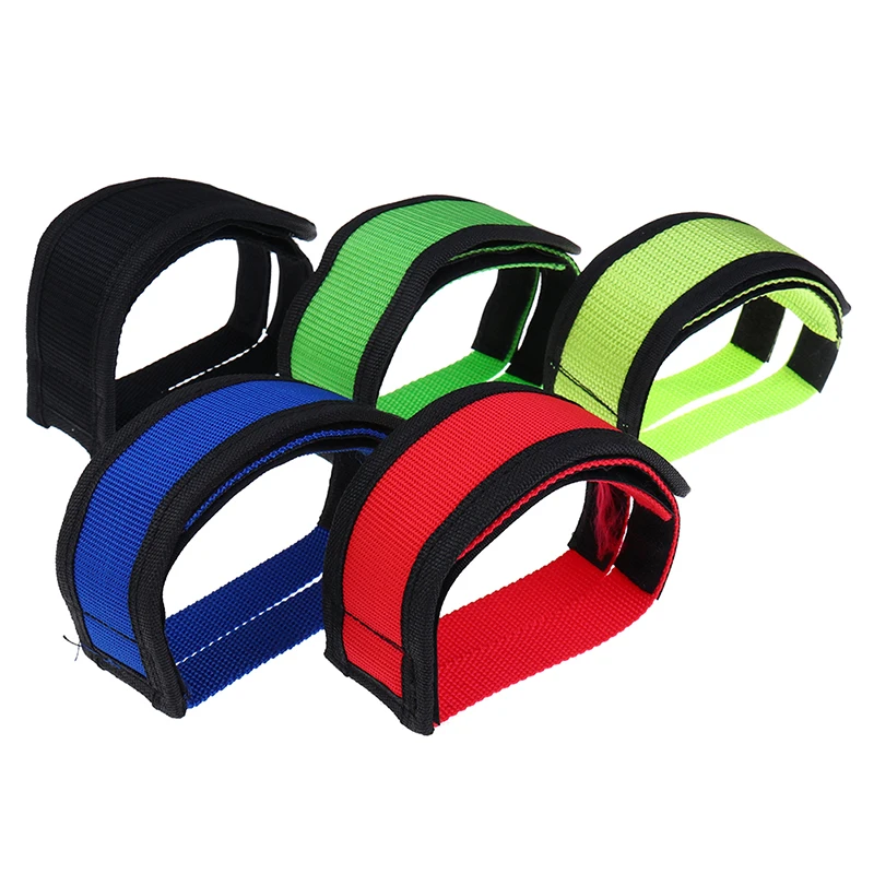 1pair Nylon Bicycle Pedal Straps Toe Clip Foot Strap Belt Adhesivel Bicycle Pedal Tape Fixed Gear Bike Cycling Cover