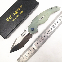 Eafengrow EF936 D2 Blade G10 Handle Camping Hunting Pocket Knife Ball Bearing Flipper Open EDC Outdoor Utility Folding Knife