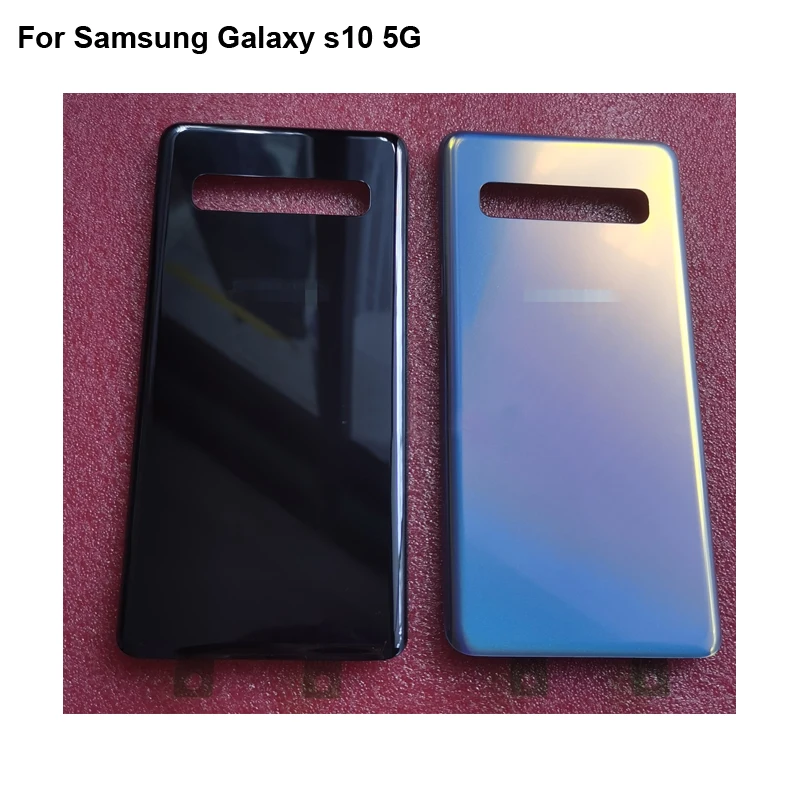 For Samsung Galaxy s10 5G Back Battery Cover Rear Door Housing case Rear Glass Repair parts For Galaxy S 10 SM-G977N Replacement