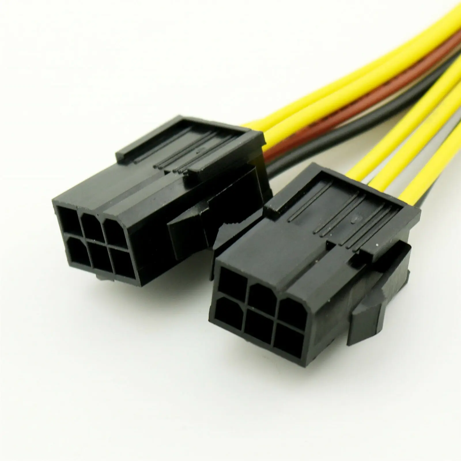 1x PCI-E 8 พิน 2xPCIe 6 PINกราฟิกการ์ดPCI Express Y Splitter CABLE 15 ซม.