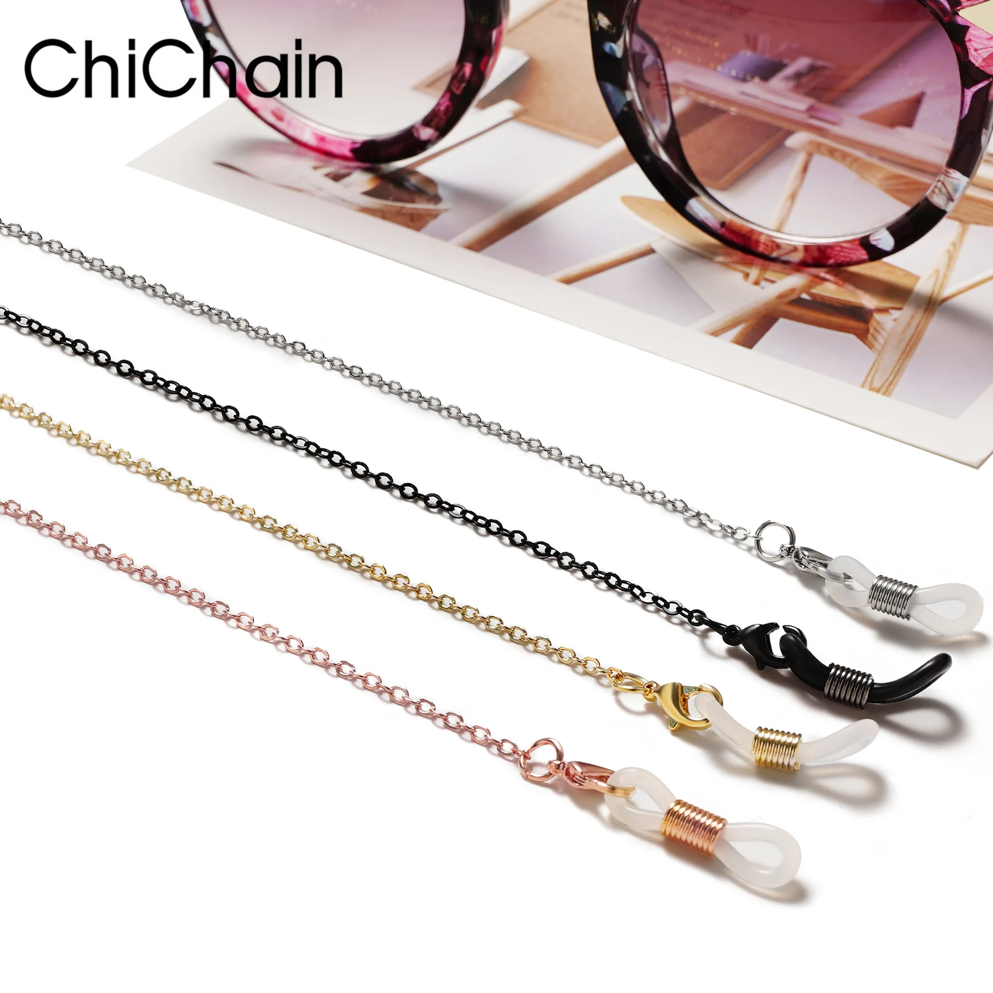 Fine Stainless eyeglasses chain Retro Subtle Classic adaptable for Sunglasses or Reading Glasses Holder 4 colors available