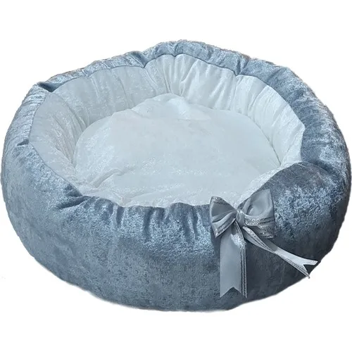 Pericat Princess Donut Cat and Dog Bed Gray