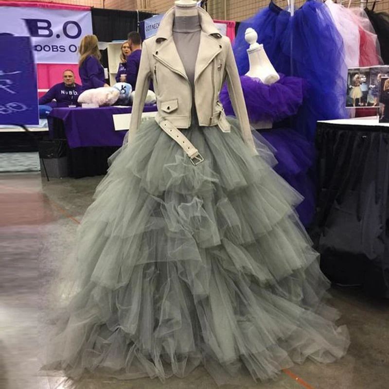 Jupe tutu en tulle pour femme, robe de Rhgrise, volants à plusieurs niveaux gonflés, jupe de demoiselle d'honneur, invitée de mariage, sur mesure