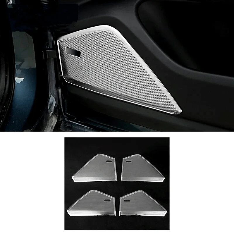 

Car Door Horn Protection Cover Audio Protection Net Modification For 18-21 Porsche New Cayenne Car Accessories Interior