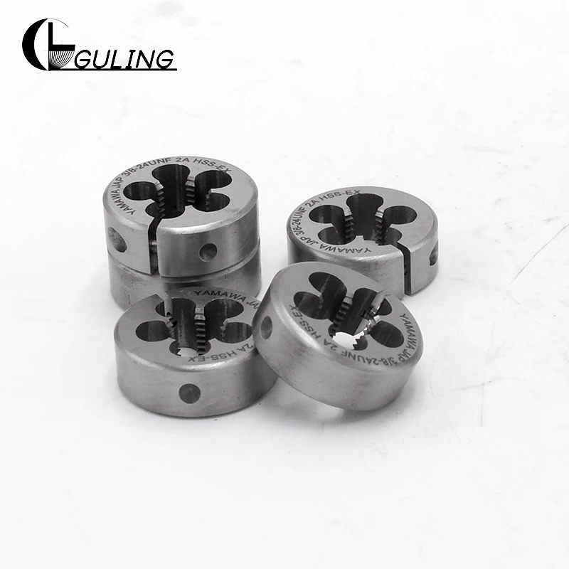 GULING – matrice de filetage rond HSSE, filetage fin, taille du robinet M3-M14 filetage main gauche, outil pour l'usinage Durable 1 pièces