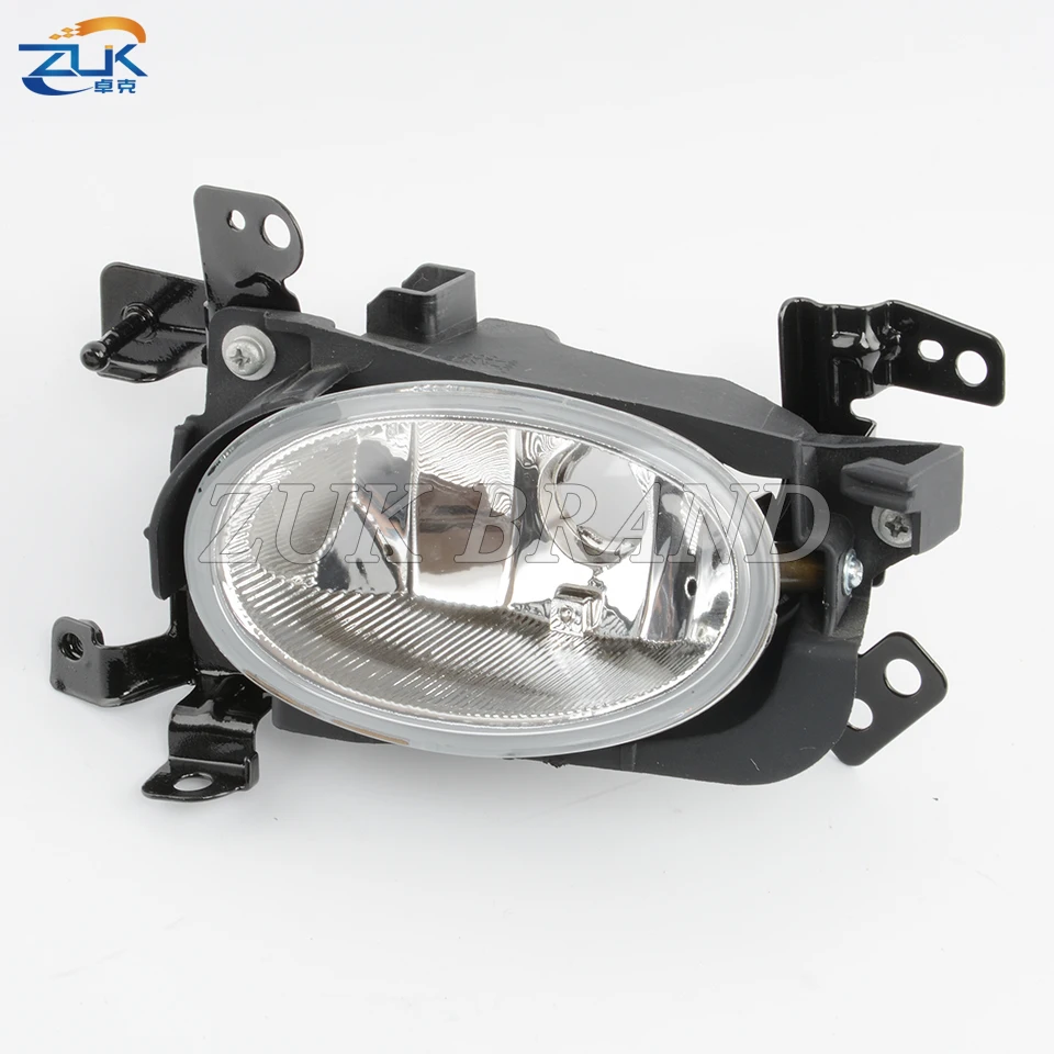 ZUK Front Bumper Fog Light Fog Lamp For HONDA FIT JAZZ 2009 2010 2011 GE6 GE8 TG5 Foglight With Aluminum Bowl Glass Lens