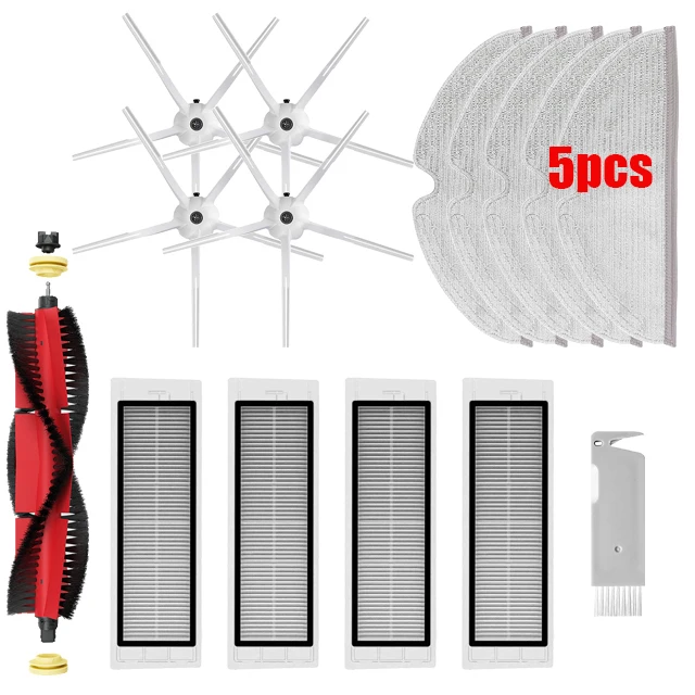 Voor XiaoMi Roborock s5 Max s6 MaxV s6 Pure Vacuüm Onderdelen Watertank Stof Box HEPA Filter Hoofdborstel Mop Doek Zijborstel - afbeelding 1