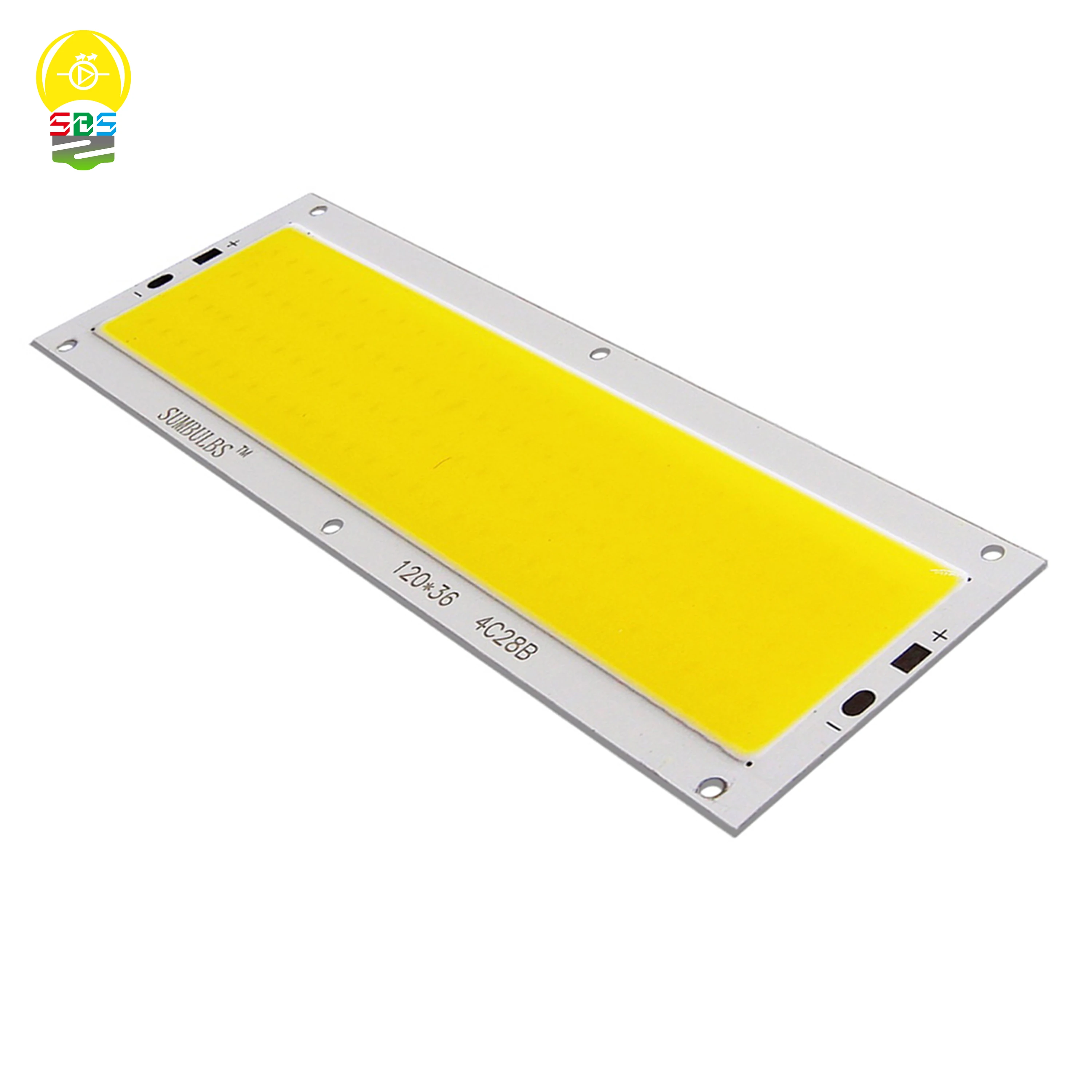 LUMBULBS 16W 1600LM COB LED Strip 120x36mm DC 12V Wejście DIY do świateł samochodowych Lampy robocze Żarówki domowe Bar COB Chips