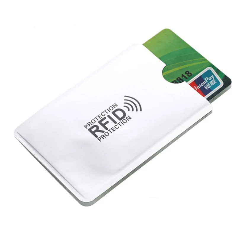 5PC Anti Rfid Card Holder Blocking Reader Lock Card ID Holders Aluminium ID Card Holder Protection Metal Credit Card Holder