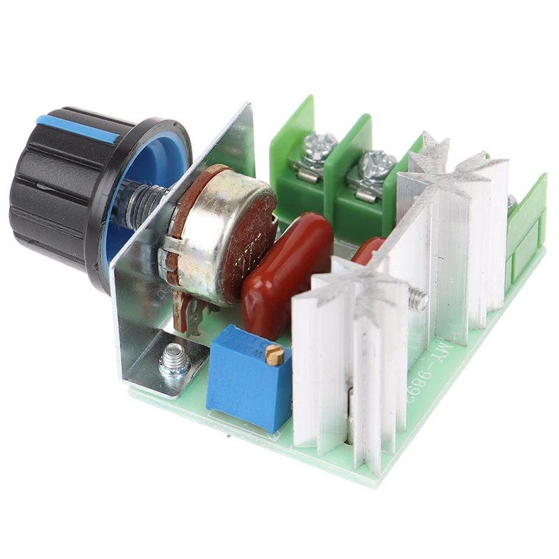 1Pcs Adjustable 50-220V Thermostat Control AC Voltage Regulator Module AC 220V 2000W SCR Dimming Dimmers Motor Speed Controller