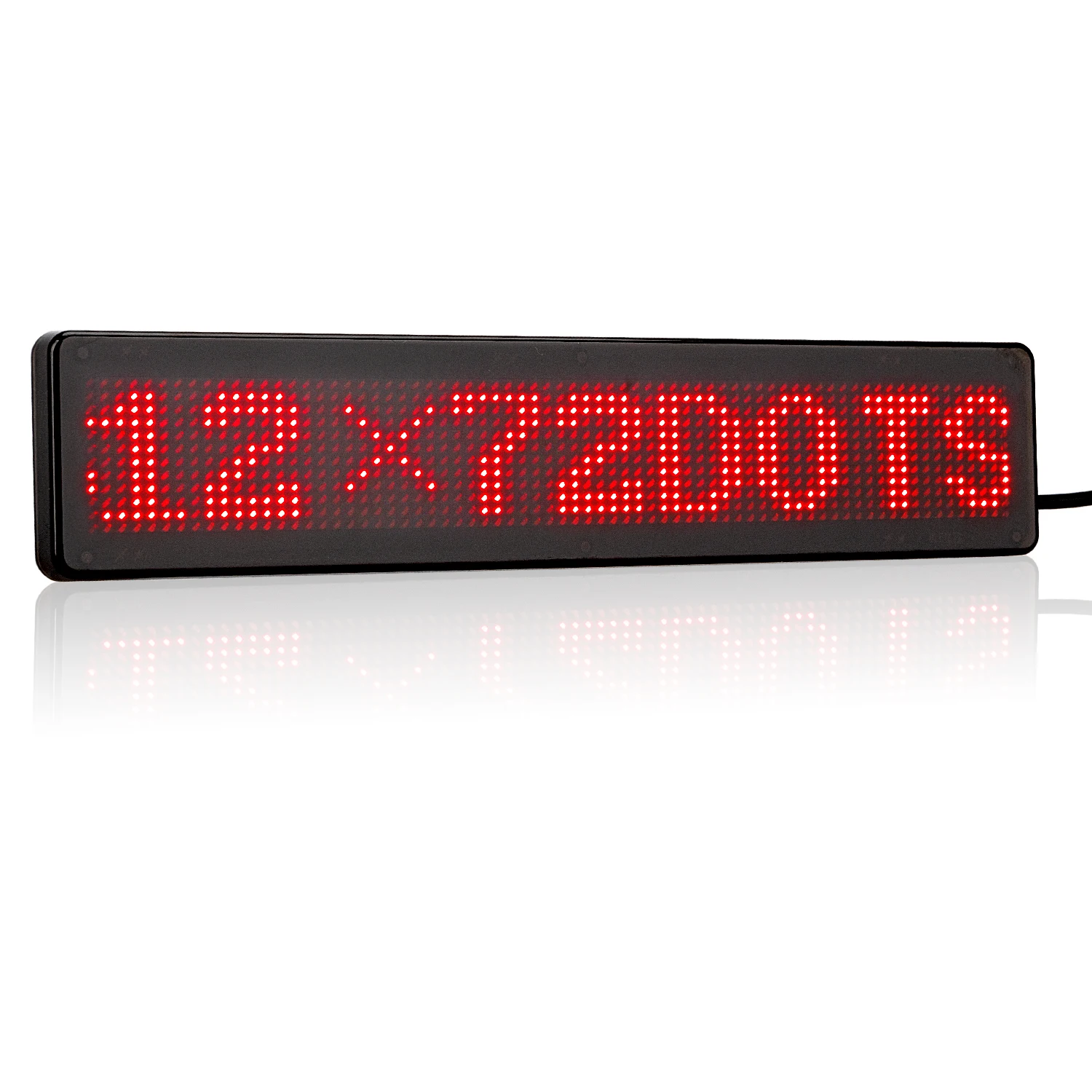 DC5V Bluetooth-Compatible LED Display Car Sign APP Control Programmable Scrolling Message Board LED Screen Multi-Language 23CM