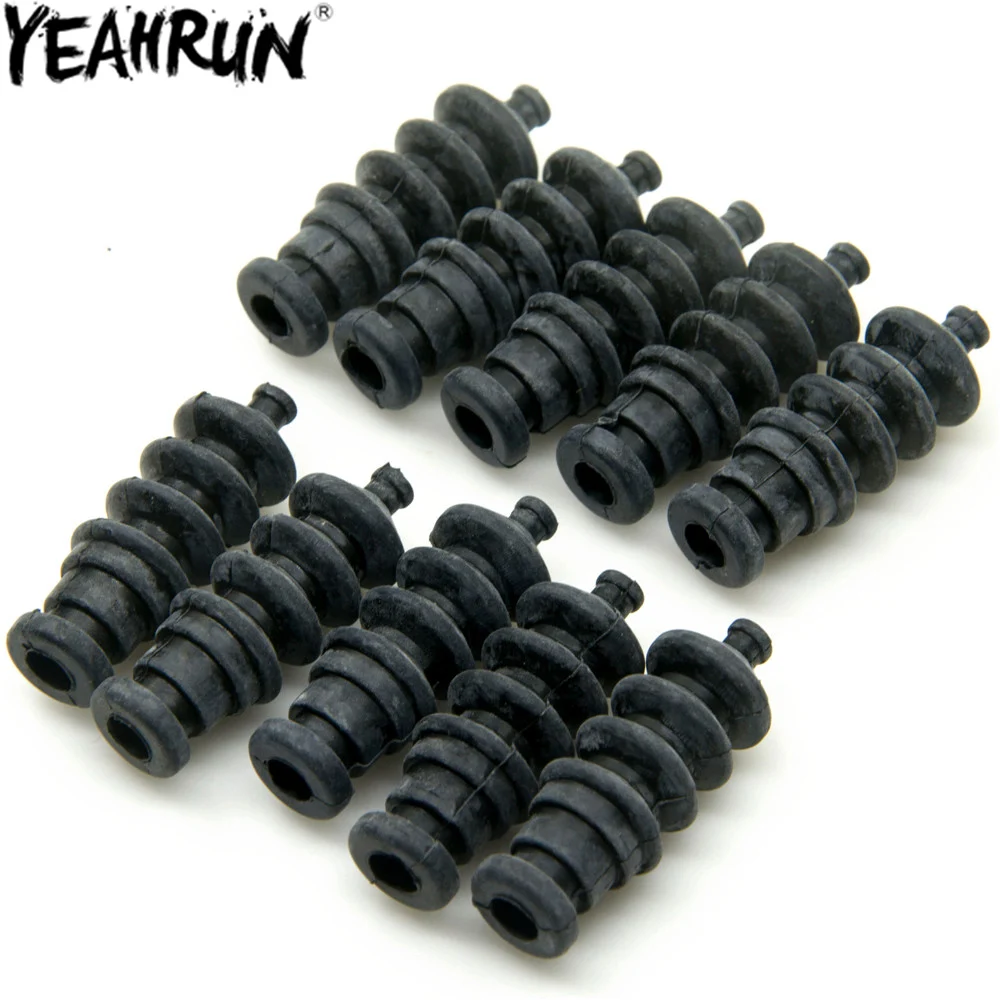 YEAHRUN-sellos de caja de Radio de fuelle de goma L37mm, varilla de empuje impermeable para barco RC, sello de varilla de empuje Servo para piezas de timón