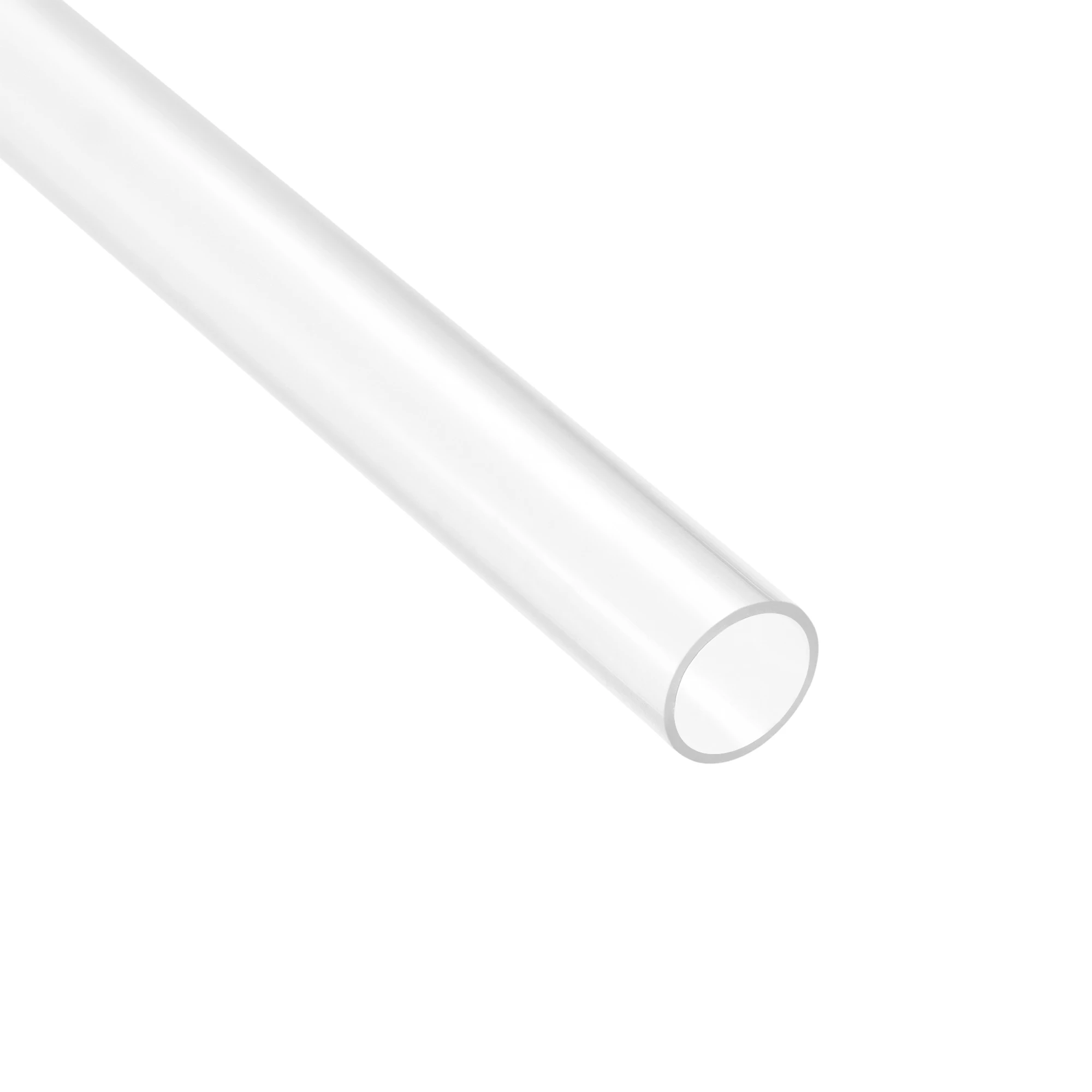 Uxcell 500mm Length PC Rigid Hard Tube 4mm-47mm ID 6mm-50mm OD Round Clear Tubing Plastic Tube Pipe