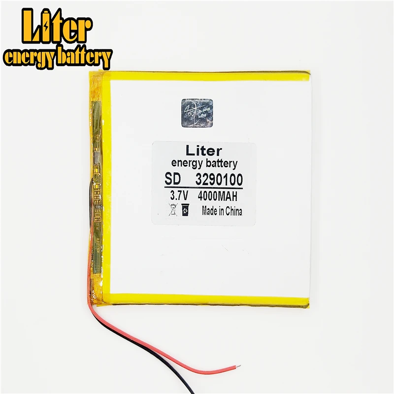 3.7V 4000mAh 3290100 Lithium Polymer Li-Po li ion Rechargeable Battery cells For Mp3 MP4 MP5 GPS PSP mobile bluetooth