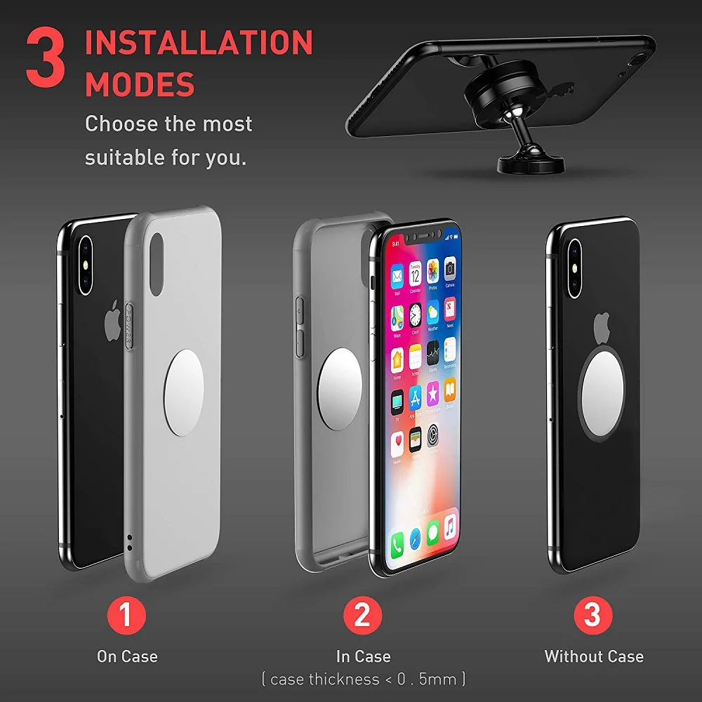 Untoom Magnetic Car Phone Holder In Car Mobile Phone Holder Stand Universal Dashboard Magnet Holder For iPhone 11 Pro Max Huawei