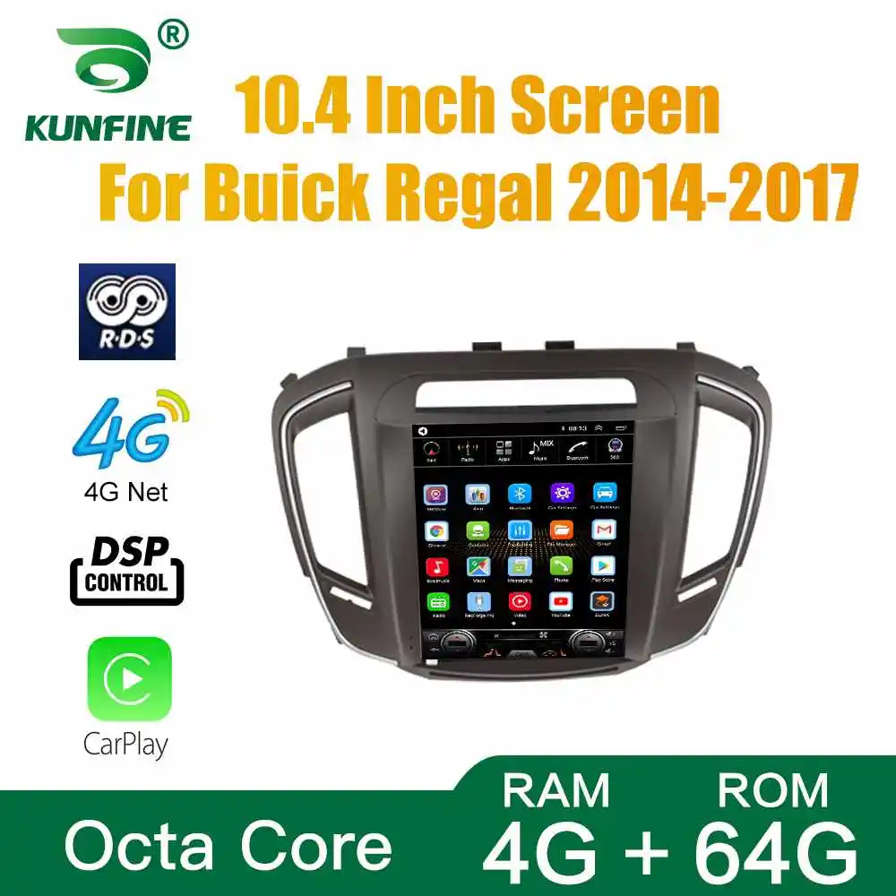 Tesla Style For Buick Regal 2014-2021 Car Stereo Radio Octa Core 4GB RAM 64GM ROM Android 10.0 Car DVD GPS Player Deckless