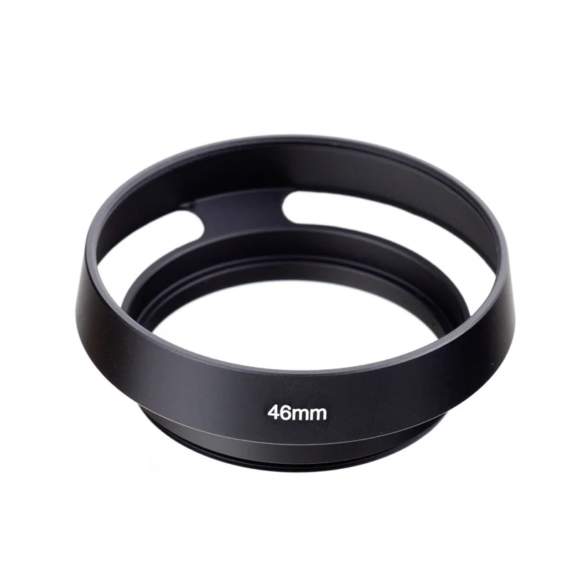 10 قطعة/الوحدة 40.5 43 46 49 52 55 58 62 67 مللي متر أسود تنفيس منحني المعادن عدسة الكاميرا هود ل Leica M ل Pentax ل S & ny ل أوليمبوس