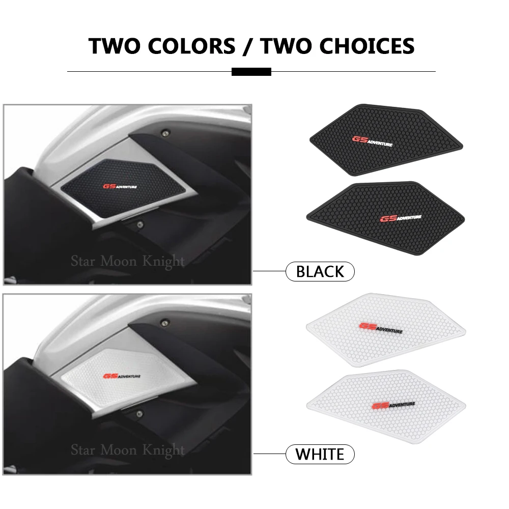 Motorcycle Non-slip Side Fuel Tank Stickers Waterproof Pad Rubber Sticker For BMW R1200GS R 1200 GS ADV Adventure 2004 - 2013