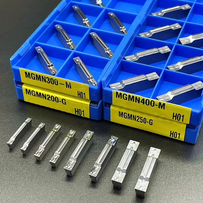 MGMN150 MGMN200 MGMN250 G MGMN300 MGMN400 MGMN500 M H01 Carbide Grooving Insert Slotted Blade For Aluminium Cutting Turning Tool