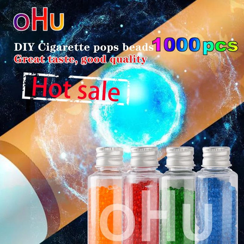 New  flavor 1000pcs DIY pops beads Fruit Flavour Mint Black ice Cigarette holder Smoking Accessories BLACK ICE Tobacco Mentha