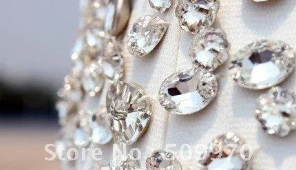 2023 luksusowy kryształ suknia ślubna syrenka Sweetheart piętro długość Rhinestone gorset suknie ślubne Vestidos De Mariee