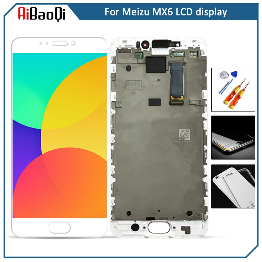 For 5.5'' Meizu MX6 M685U M685C M685Q M685M LCD screen display+ Touch Digitizer with frame white/black