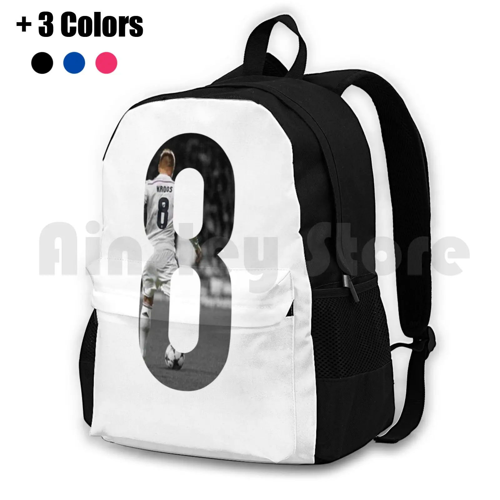 Toni Kroos Outdoor Hiking Backpack Waterproof Camping Travel Toni Kroos German Football Soccer Spain Goals Forward Photoshop