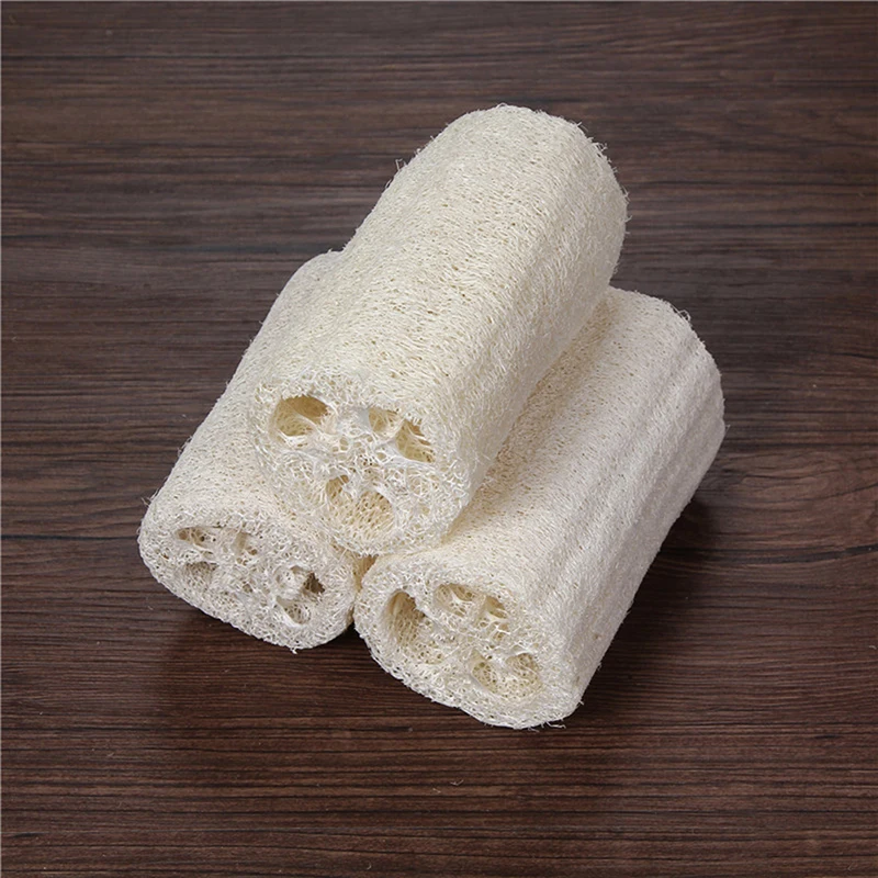 Natural Loofah Luffa Bath Shower Wash Body Pot Bowl Sponge Scrubber