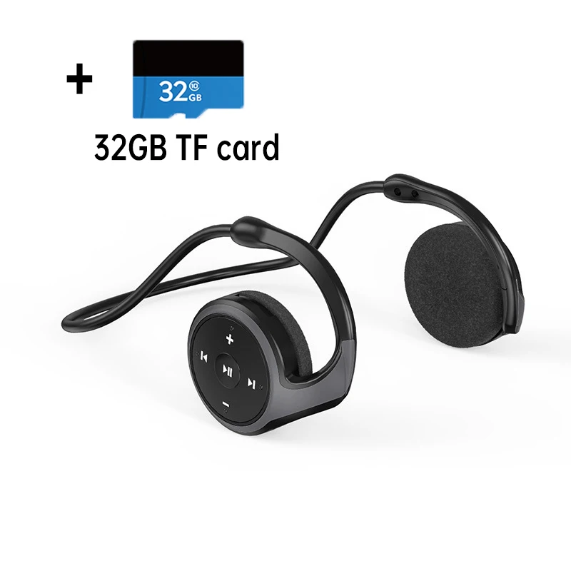 Draadloze hoofdtelefoon Bluetooth MP3-speler Headsets FM-radio On-ear Comfort TF-kaartsleuf Sport Draadloze oortelefoon met microfoons