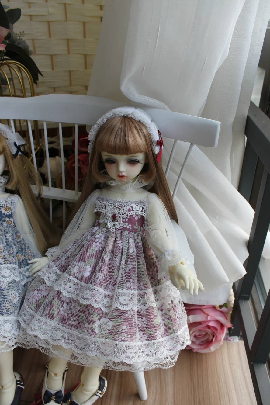 إكسسوارات ملابس BJD بمقياس 1/6 1/4 1/3 فستان فضفاض لطيف على الطراز الغربي لدمية BJD/SD Blyth YOSD MSD SD13 C0514 #3