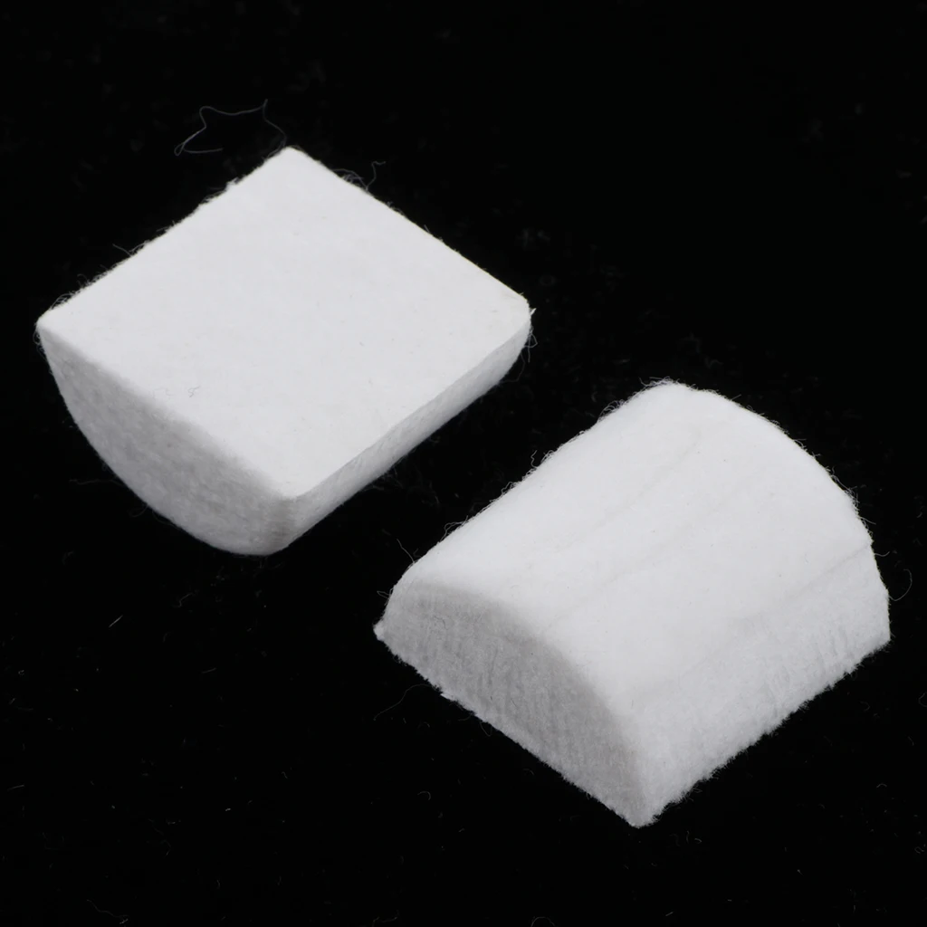 2 Pieces Wool Felt Dampening Pad Dampers Electric Drum Beater Heads