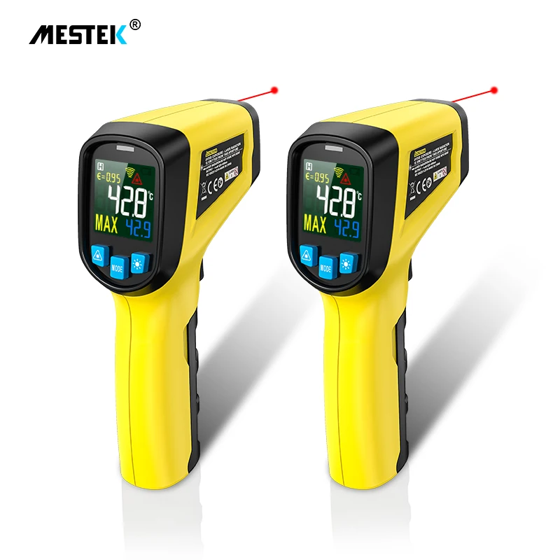 Handheld Digital Infrared Industrial Thermometer Laser Temperature Meter Gun Non-contact IR LCD Pyrometer 600 Degree