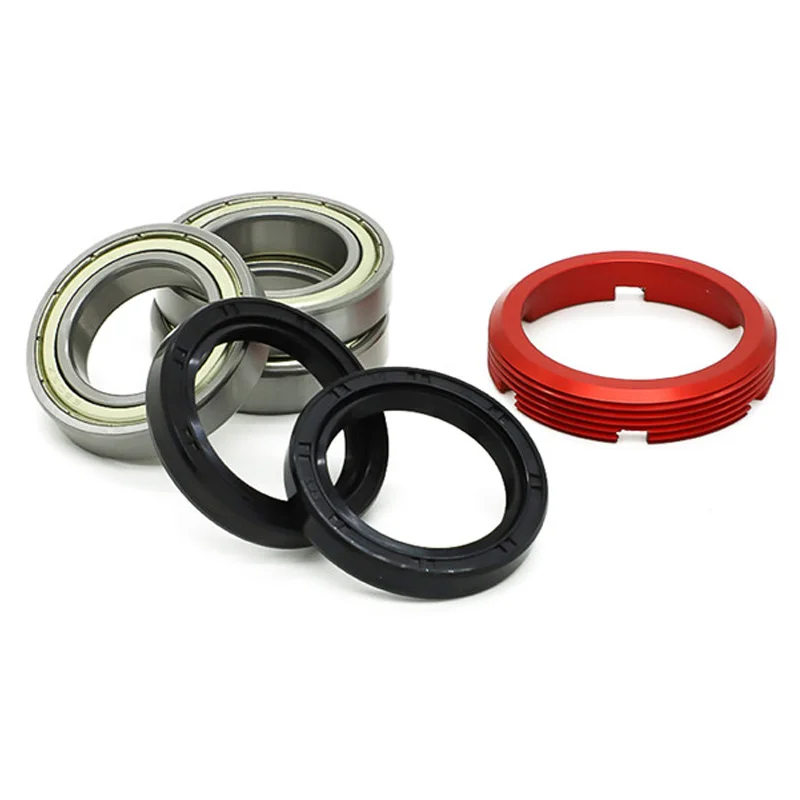 Rear Wheel Bearing Kit Aluminum Retainer For Honda CR 125R/250R CRF250R/X CRF450R/X